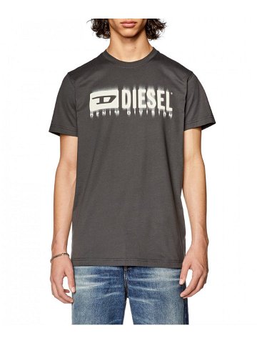 Tričko diesel t-diegor-l6 t-shirt šedá xxxl