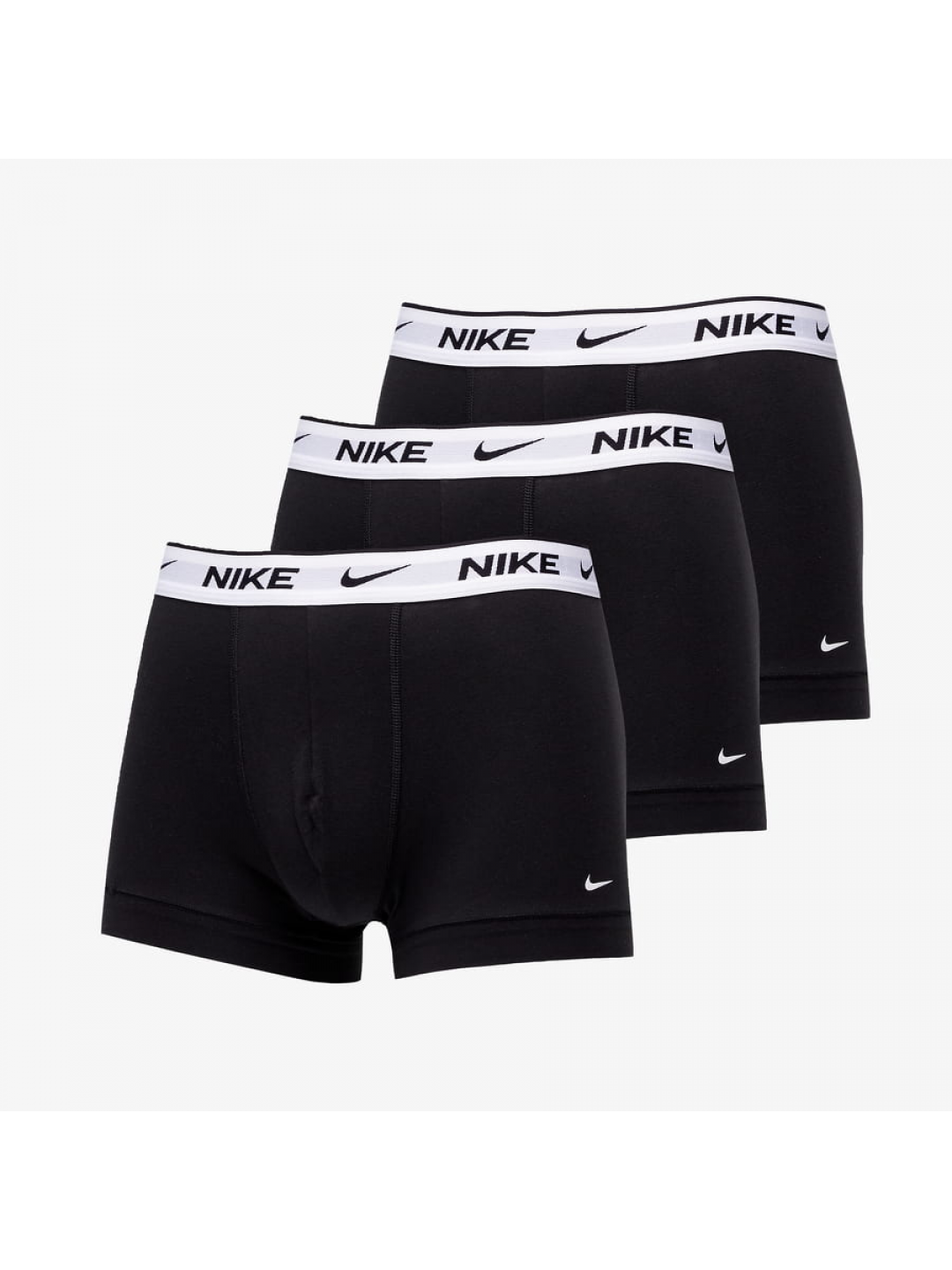 Nike Everyday Cotton Stretch Trunk 3-Pack Black White