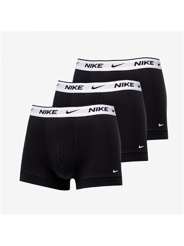 Nike Everyday Cotton Stretch Trunk 3-Pack Black White