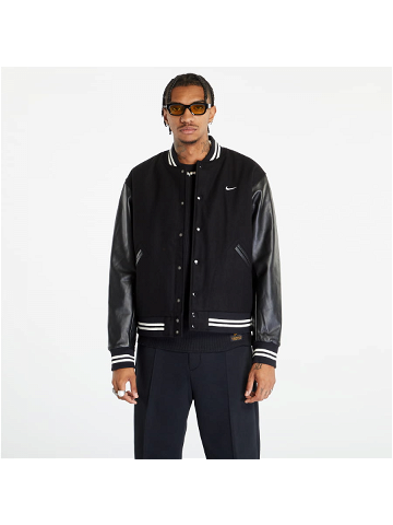 Nike Authentics Men s Varsity Jacket Black White