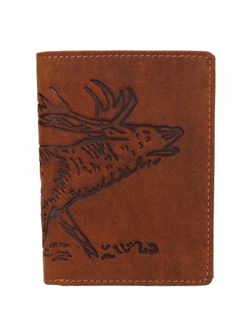Pánská kožená peněženka 219176 jelen – hnědá
