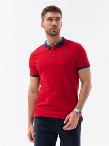 Ombre Clothing Polo triko Červená