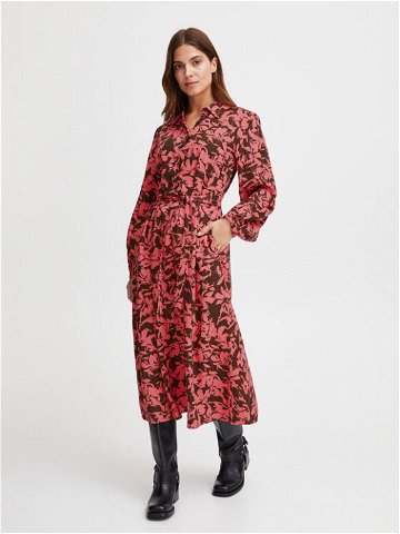 Fransa Košilové šaty 20612464 Růžová Regular Fit