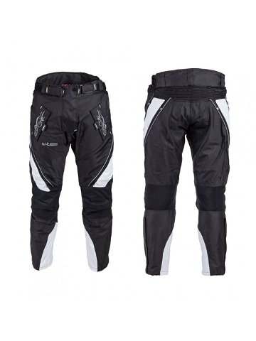 Dámské moto kalhoty W-TEC Kaajla černo-růžová XS