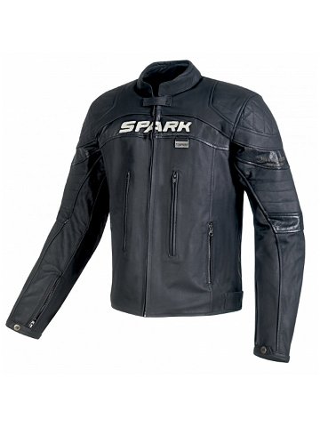 Pánská kožená moto bunda Spark Dark černá S
