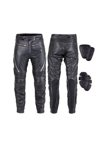 Kožené moto kalhoty W-TEC Vilglen černá S