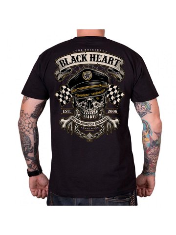 Triko BLACK HEART Old School Racer černá M
