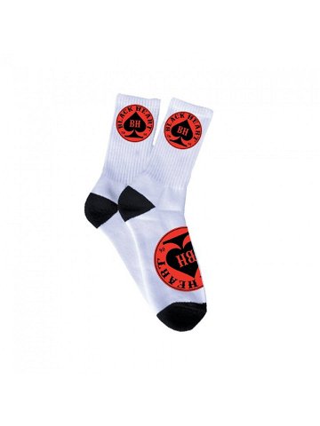 Ponožky BLACK HEART Red Ace Socks bílo-černo-červená 8-9