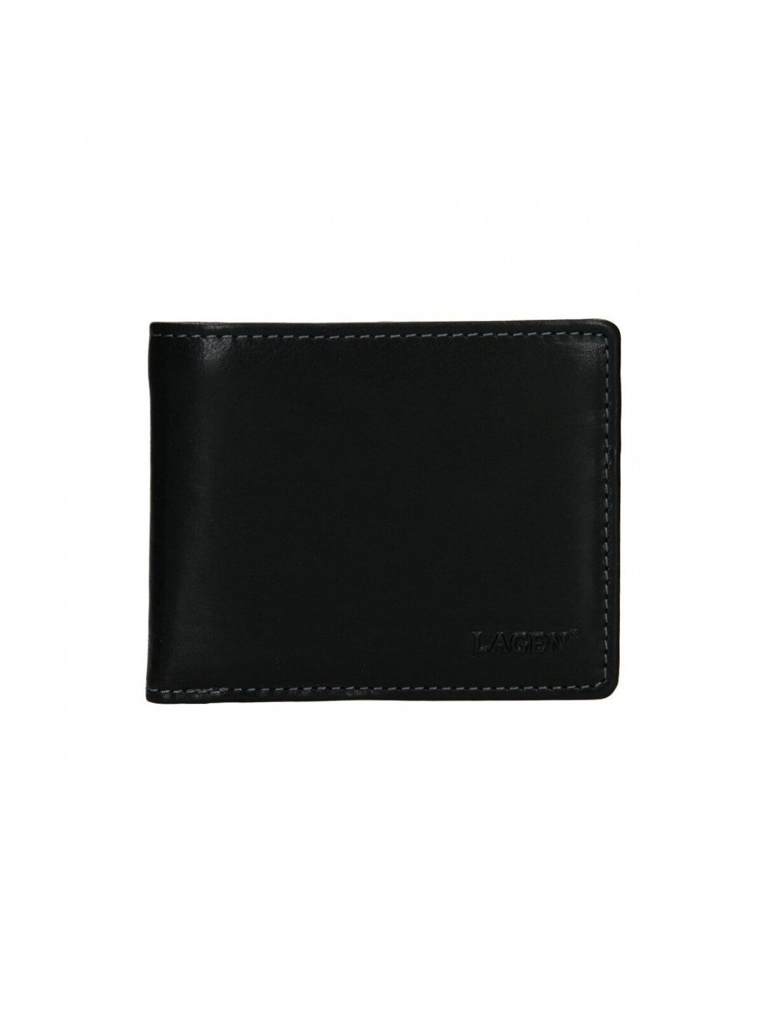 Lagen W-8120 černá pánská kožená peněženka Peněženky Černá