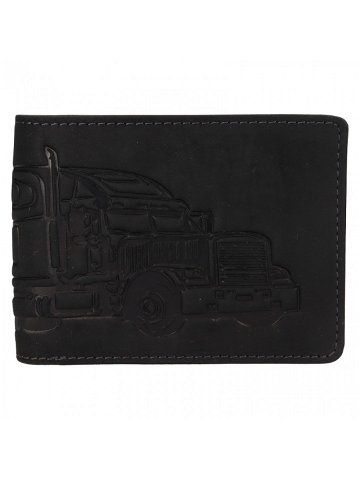 Pánská kožená peněženka 219173 kamion – černá