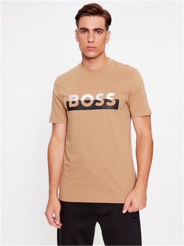 Boss T-Shirt Tiburt 421 50499584 Béžová Regular Fit