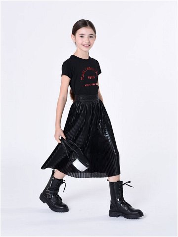 Karl Lagerfeld Kids Sukně Z13093 D Černá Regular Fit