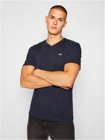 Lacoste T-Shirt TH2036 Tmavomodrá Regular Fit