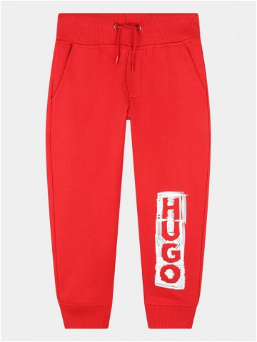 Hugo Teplákové kalhoty G24150 S Červená Regular Fit