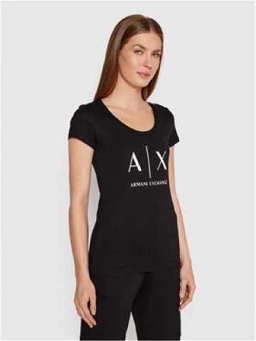 Armani Exchange T-Shirt 8NYT70 YJ16Z 1200 Černá Regular Fit