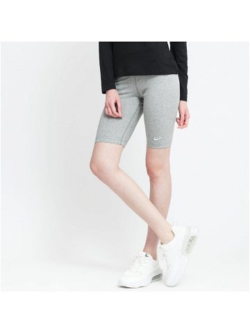 Nike NSW Essential Medium-Rise Biker Shorts Dk Grey Heather White