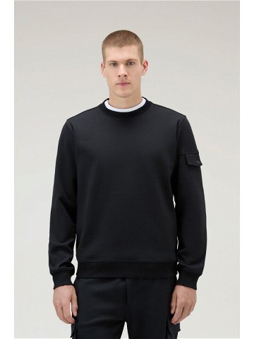 Mikina woolrich light fleece sweatshirt černá xl