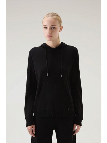 Mikina woolrich cashmere blend hoodie černá l