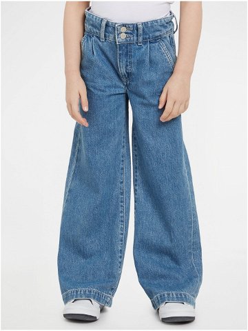 Modré holčičí široké džíny Tommy Hilfiger