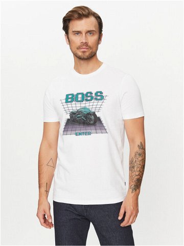 Boss T-Shirt Teenter 50503551 Bílá Regular Fit