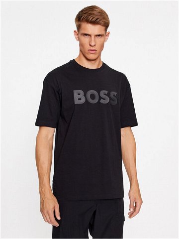 Boss T-Shirt Tee Lotus 50501232 Černá Regular Fit