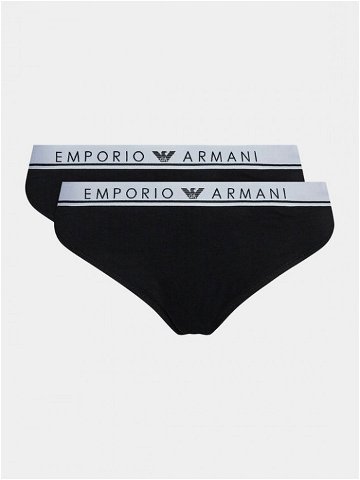 Emporio Armani Underwear Sada 2 kusů kalhotek 163334 3F227 00020 Černá