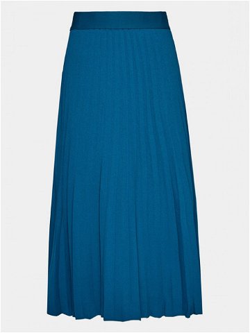 Evoked Vila Plisovaná sukně Masse 14090354 Modrá Regular Fit