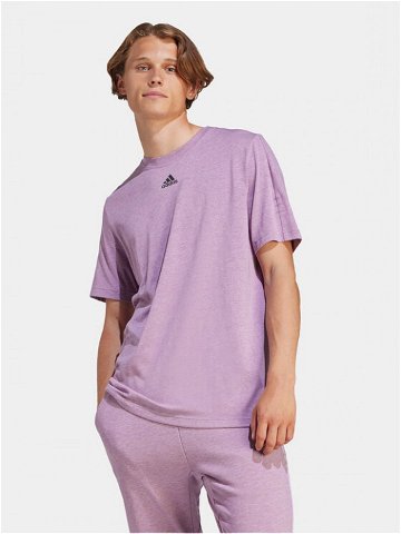 Adidas T-Shirt Mélange IJ8959 Fialová Regular Fit