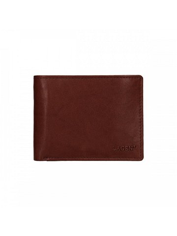 Lagen W-8053- BRN hnědá pánská kožená peněženka Peněženky Hnědá
