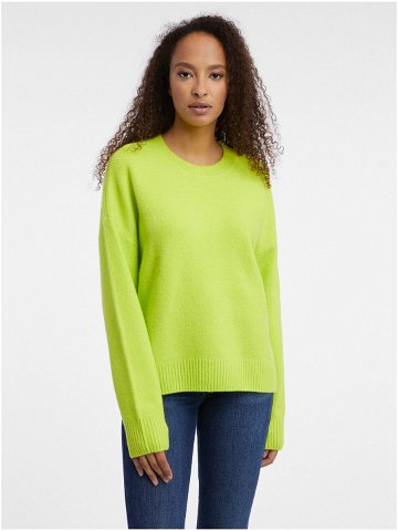 Neonově zelený dámský svetr ORSAY