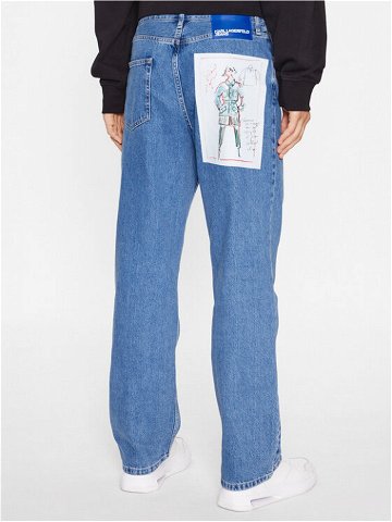 Karl Lagerfeld Jeans Jeansy 235D1112 Modrá Relaxed Fit