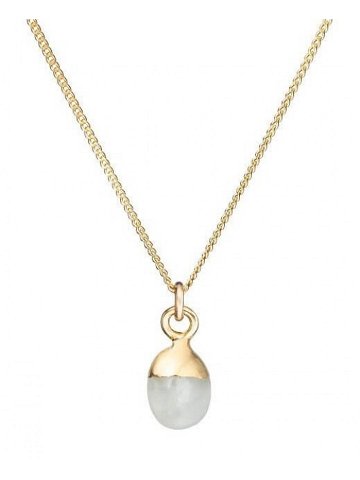 Decadorn Půvabný pozlacený náhrdelník s měsíčním kamenem