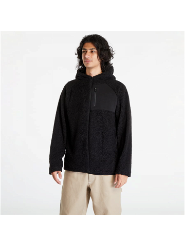 Urban Classics Hooded Sherpa Zip Jacket Black