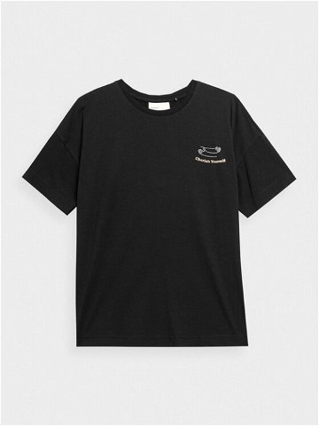 Outhorn T-Shirt OTHAW23TTSHF0843 Černá Regular Fit