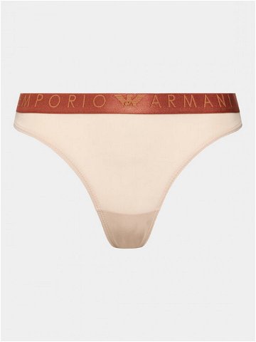 Emporio Armani Underwear Kalhotky string 162468 3F235 03050 Béžová