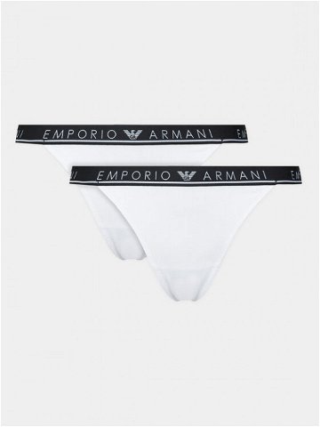Emporio Armani Underwear Sada 2 kusů string kalhotek 164522 3F227 00010 Bílá