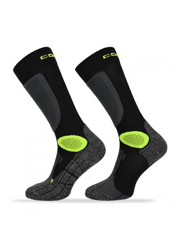 Motorkářské ponožky Comodo MTB2 Black Green 43-46