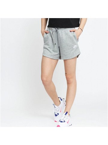 Nike NSW Essential Fleece High-Rise Shorts French Terry Dk Grey Heather White