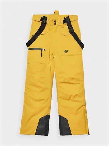 Chlapecké lyžařské kalhoty se šlemi membrána 10000 – žluté