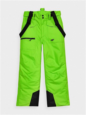 Chlapecké lyžařské kalhoty se šlemi membrána 10000 – zelené