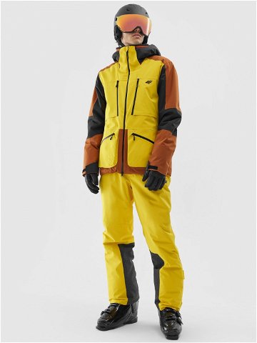 Pánská lyžařská bunda 4FPro membrána Dermizax 20000 – žlutá