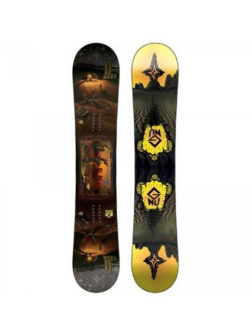 Snowboard Gnu Finest – Hnědá – 157