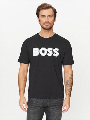 Boss T-Shirt Tedigitallogo 50503542 Černá Regular Fit
