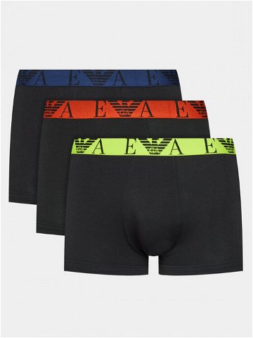 Emporio Armani Underwear Sada 3 kusů boxerek 111357 3F715 73320 Černá
