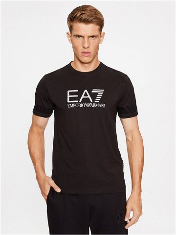 EA7 Emporio Armani T-Shirt 6RPT37 PJ3BZ 1200 Černá Regular Fit