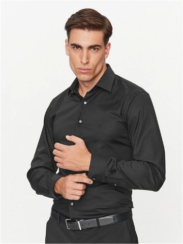 Calvin Klein Košile Twill K10K113057 Černá Slim Fit
