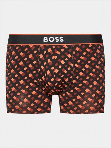 Boss Boxerky Trunk 24 50495485 Oranžová