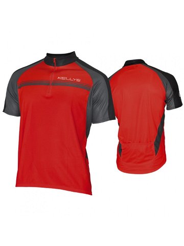 Cyklistický dres Kellys Pro Sport – krátký rukáv červená XS