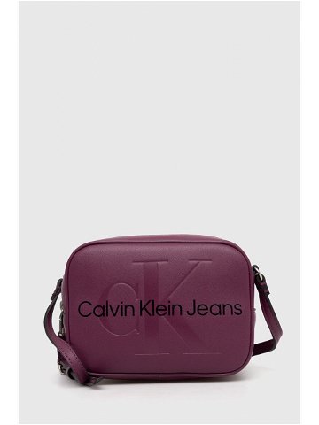 Kabelka Calvin Klein Jeans fialová barva K60K610275
