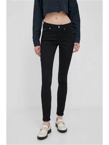 Džíny Calvin Klein Jeans dámské černá barva J20J221582